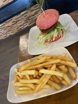 Texas burger at Vegan Food Bar in Almere