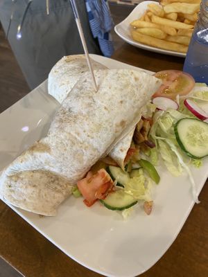 Shawarma wrap at Vegan Food Bar in Almere