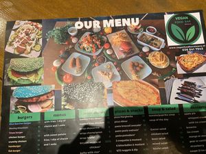 Menu  at Vegan Food Bar in Almere