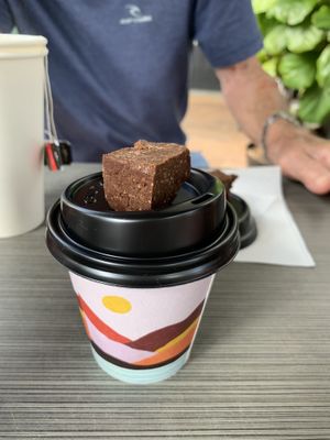 Coffee and fudge  at Olakino Noosa Heads in Noosa Heads