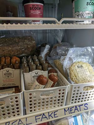 Vegan meats at Five Girls Baking in Liverpool