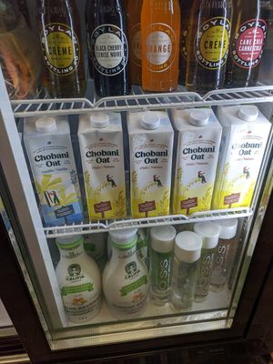 Vegan milks at Five Girls Baking in Liverpool