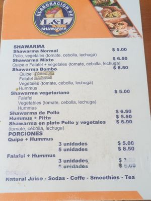  at L&L Shawarma in Puerto Ayora