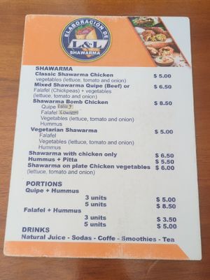  at L&L Shawarma in Puerto Ayora