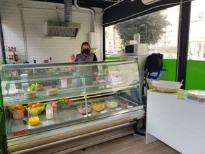 Friendly owner at La Línea Verde in La Linea De La Concepcion