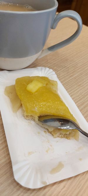 Pineapple and banana. at La Línea Verde in La Linea De La Concepcion