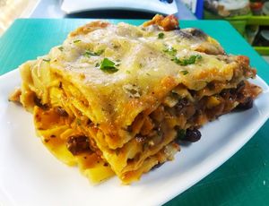 Daily menu: Vegan Lasagna at La Línea Verde in La Linea De La Concepcion