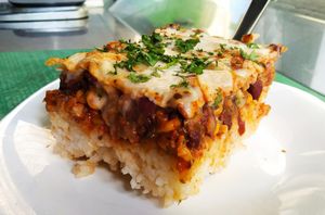 Chili sin carne casserole at La Línea Verde in La Linea De La Concepcion