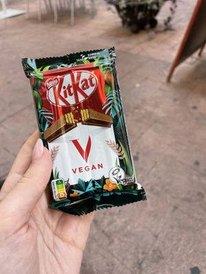 Also sold vegan Kit Kats!  at La Línea Verde in La Linea De La Concepcion