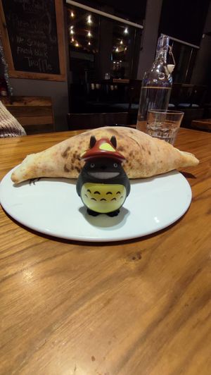 Calzone #Veganuary at La Pizzeria in Cupertino