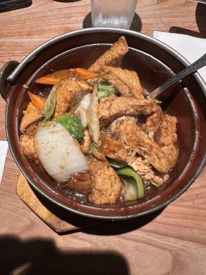 Tofu vegetable clay pot  at O Mandarin in Hartsdale