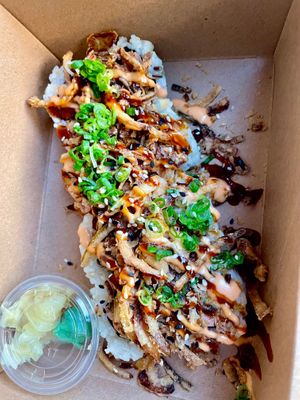 Super Saiyan Crunch Roll at Naughty Vegan Panda in Pasadena