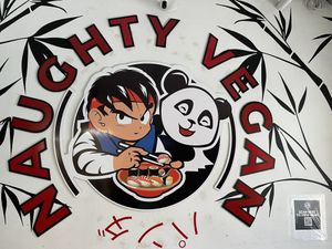 Logo  at Naughty Vegan Panda in Pasadena