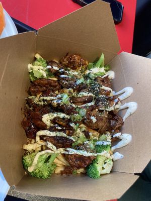 Beef fries   at Naughty Vegan Panda in Pasadena