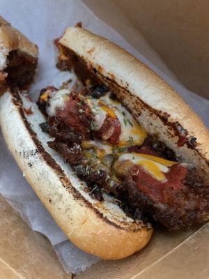 Chick-n parm style sandwich   at La Lus Cafe in Willingboro