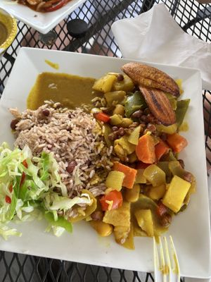 Veggie curry  at Jamaican Breeze Sports Bar & Grill in Indianapolis
