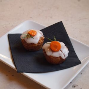 Carrot muffins at Antico Caffè San Marco in Trieste