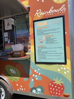 Menú   at Moab Rainbowls in Moab