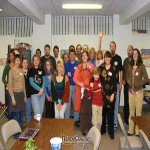 Just a small part of our group in 2007 at Fargo-Moorhead Vegans and Friends in Moorhead