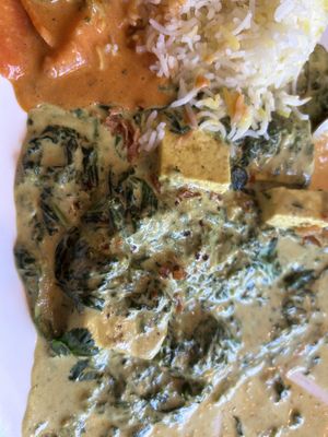 Creamy palak paneer  at Narasinga in Wassenberg