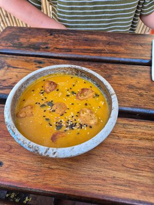 Pumpkin soup at Ilali in Wilderness