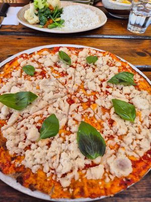 Vegan pizza at Ilali in Wilderness