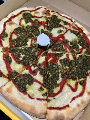 Pesto (miyoko’s mozza instead of parm) at Pizza My Heart - Evergreen in San Jose