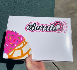 box for donuts   at Barrio Donas in San Diego