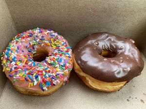 Vegan Strawberry Sprinkles & Chocolate   at Barrio Donas in San Diego