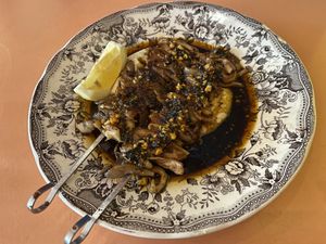 Grill Ostermushrooms  at Peaches Gastro Girls in Warsaw