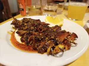 Mushroom dish at Peaches Gastro Girls in Warsaw