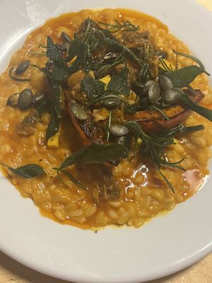 pumpkin orzo  at Peaches Gastro Girls in Warsaw