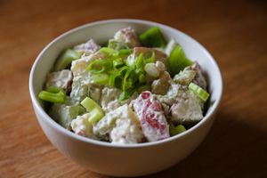 Salt & Vinegar Potato Salad at New World Kitchen in Des Moines