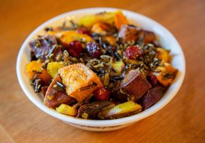 Root Vegetable Wild Rice Salad at New World Kitchen in Des Moines
