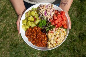 Summer Cookout Bowl at New World Kitchen in Des Moines