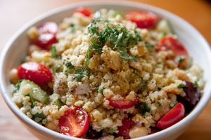 Mediterranean Quinoa Salad at New World Kitchen in Des Moines