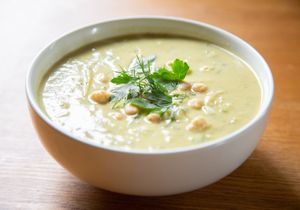 Chickpea Herb Soup at New World Kitchen in Des Moines