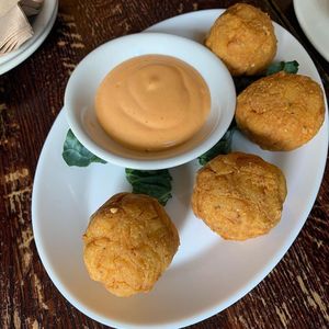 Mac & Cheese Bombs  at The Organic Grill in New York City