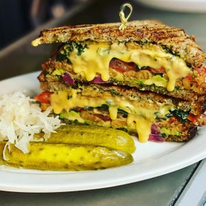 Grilled Melt Sandwich  at The Organic Grill in New York City