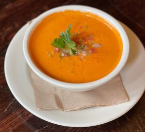 Watermelon Gazpacho  at The Organic Grill in New York City