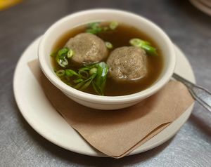Matzo Ball Soup  at The Organic Grill in New York City