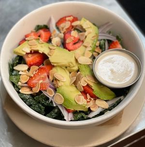Strawberry Avocado Salad  at The Organic Grill in New York City