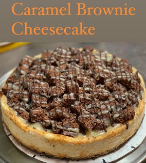 Caramel Brownie Cheesecake  at The Organic Grill in New York City