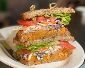 Buffalo Chickpea Salad  at The Organic Grill in New York City