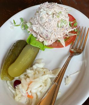 Jackfruit & Chickpea Tuna   at The Organic Grill in New York City