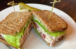 Jackfruit Chickpea  Tuna  at The Organic Grill in New York City