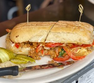 Philly Cheesesteak  at The Organic Grill in New York City