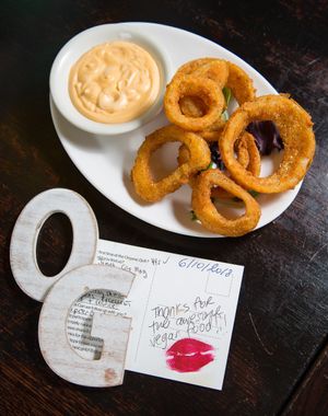 Gluten Free Onion Rings  at The Organic Grill in New York City