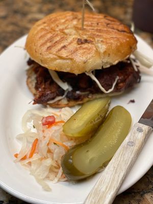 Jackfruit Sandwich  at The Organic Grill in New York City