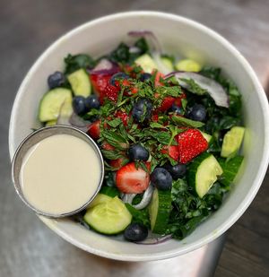 Blueberry Kale Salad  at The Organic Grill in New York City
